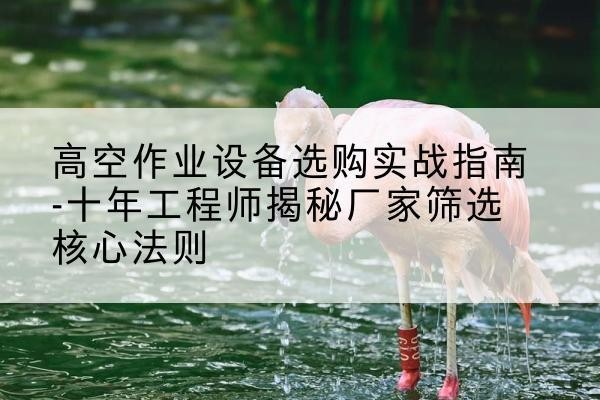 怀化剪叉式升降机厂家-高空作业设备选购实战指南-十年工程师揭秘厂家筛选核心法则
